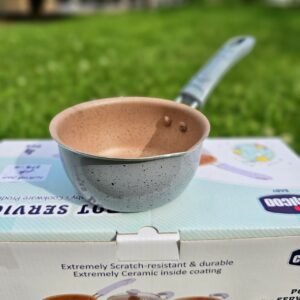 سرویس قابلمه تفلون درجه یک 4 تکه چیکو رنگ طوسی