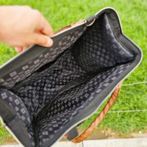 کیف کوله کتان چرم baby best اقتصادی مشکی