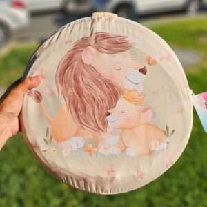 پشه بند کلبه ای سایز بزرگ طرح شیر کرم